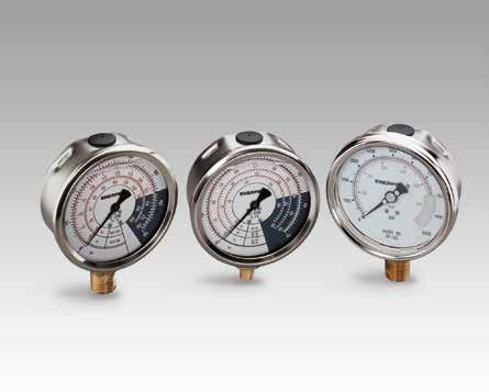 Manomètres de force et pression De gauche à droite: GP-230B, GF-835B, GP-10S visuelle de la pression et de la force du système Valve d amortissement La valve de protection de manomètre V-10 évite les