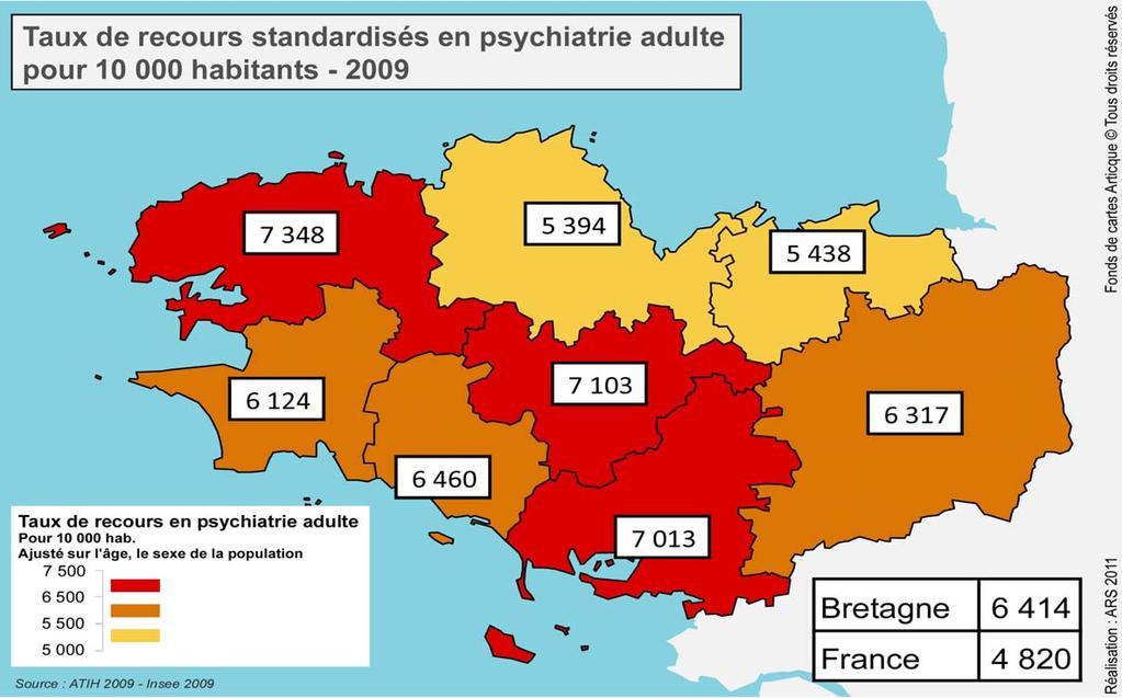 1- L analyse des taux de recours en psychiatrie: comprendre les spécificités régionales Analyse en cours pour comprendre les