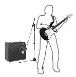 3.5.11 Guitare életrique / Guitare basse 3 Conseils d utilisation Guitare électrique : Placez le microphone à une distance de 8 à 15 cm de la membrane du haut-parleur, légèrement décalé par rapport