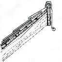 Si la retombée verticale comporte une planche de rive ou un bandeau en bois, Ils peuvent être revêtus d ardoises comme pour la rive latérale (fig. 21).