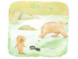 Oubliant sa peur et les conseils de son père, Nook s approcha de l ourse : - Ne t inquiète pas, je vais m occuper de toi.