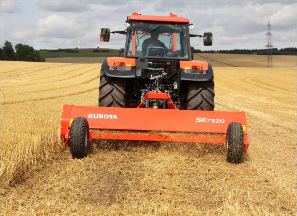 Kubota SE7000 Nos machines sont conçues et testées suivant les plus hautes exigences des agriculteurs en termes de performance et de fiabilité Nos machines assurent toujours un travail minutieux pour