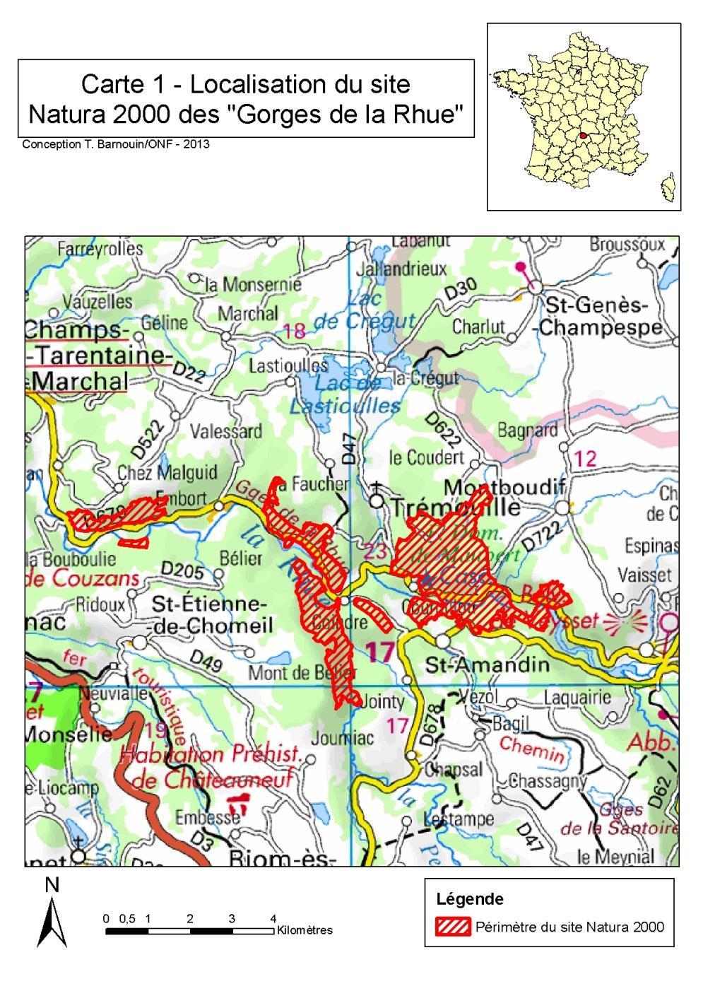 Site d étude Cantal (15), 8 communes 1 019,6 ha, 6 zones 550-900 m, relief très accidenté 90 % de forêt (2/3 de publique) Composition forestière : - 56 % Sapin - 29 %
