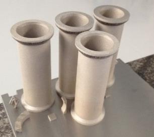 Pression (mbar) FA Tenue au vide et fabrication additive Comparaison de la tenue au vide de tubes réalisés en FA avec un tube standard Joints Aluminium Brut de FA 2 sociétés Embout KF Inox 316 L