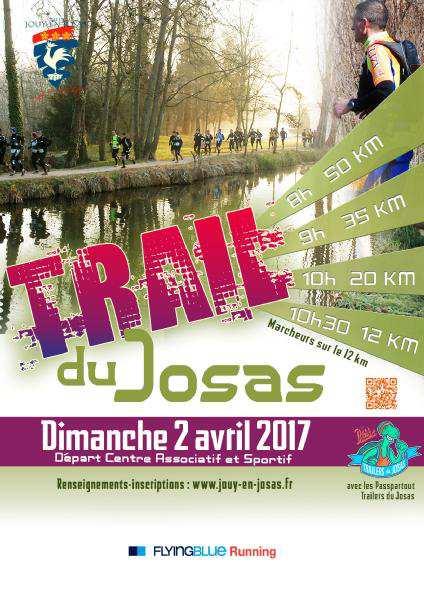 Trail du Josas 02 /04 / 2017 9 ième édition 16 coureurs de