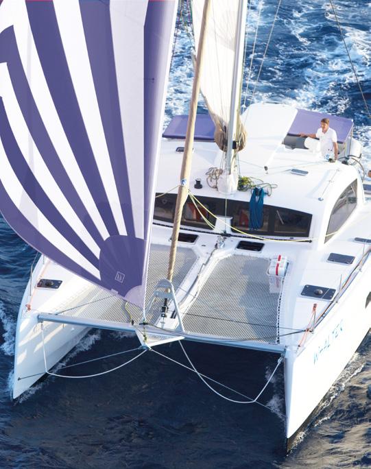 PERFORMANCE Efficiency of the hull below the waterline and optimised structure. Enhanced weight optimisation and distribution. Move backward mast for greater performance and improved sail handling.