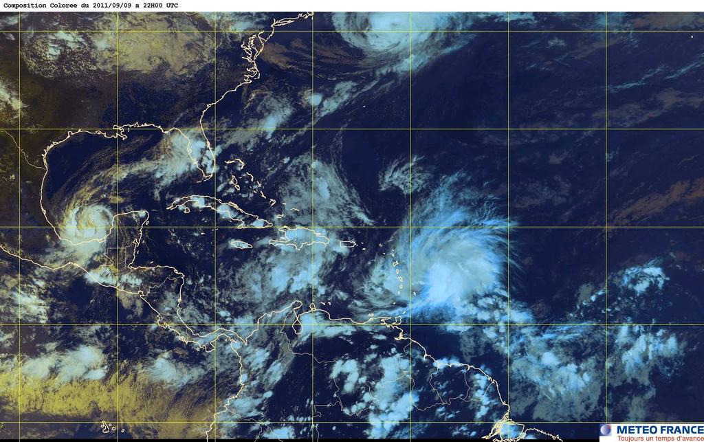 Maria La quatorzième dépression tropicale de l année apparaît le 6 septembre à 18UTC à 2700km à l Est de la Martinique et à 1300km à l Ouest-Sud-Ouest des îles du Cap Vert.