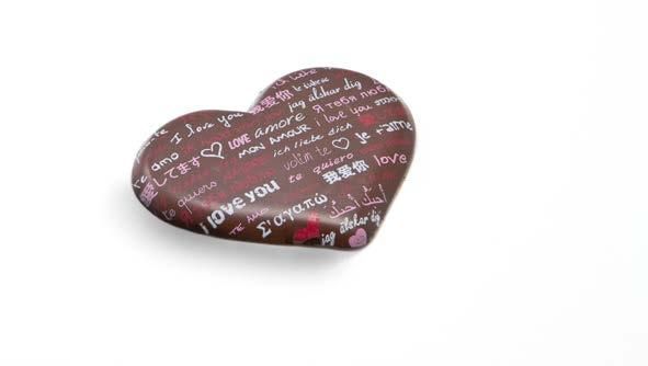 vv v vvvv v chocolats & Bouchées St-Valentin Valentine s Day Valentin noir sous alu nacré Carton de 2 kg réf.