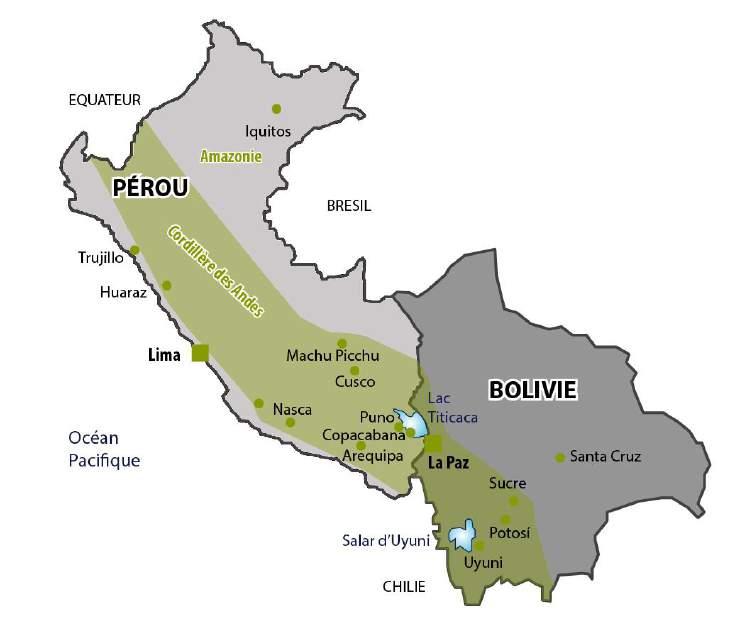 Présentation Terres Péruviennes Circuit Pérou & Bolivie en Liberté 15 JOURS / 14 NUITS Circuit Pérou Bolivie en régions andines sur un mode «Liberté» destiné aux voyageurs désireux d autonomie sur un