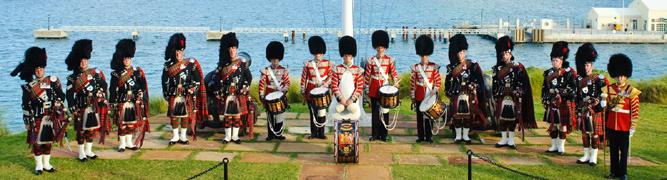 The Scots Guards Ceilidh Band are five members of the Band of the Scots Guards, who are permanently based in Wellington Barracks, London.
