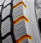 The S757 s 26/32 tread depth provides long tread life and great cost per kilometer. Extensive sipes improve traction in wet conditions and dissipate heat for prolonged tread life.