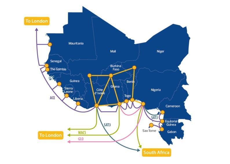 Présence en Afrique Centrale et Occidentale 15 Pays appartenant au réseau 4
