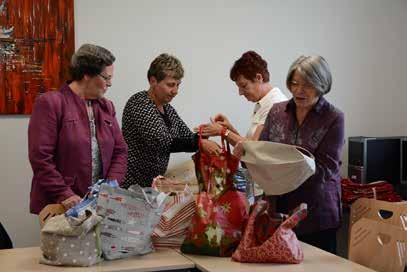 Elle a pour but la confection de sacs pour les produits gourmands distribués à Noël aux seniors gérômois (colis de Noël distribués au plus de 72 ans).