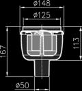 Avaloir de bain plastique Corps d avaloir vertical DN 50-100 Description