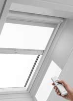 remplacé) Utilisation manuelle possible Recommandé pour les fenêtres de toit existantes ou neuves à commande manuelle Modèles Tous les stores confort sont disponibles avec des glissières en aluminium