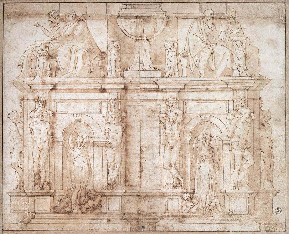 15 considérés comme des variantes pour le second projet de 1513. Elles rendent les ornements indissociables de la structure architectonique du monument. Fig.