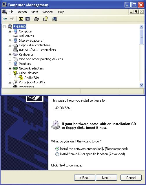 Installation du pilote de périphérique sous Windows XP/Vista/7/8/8.1 1.