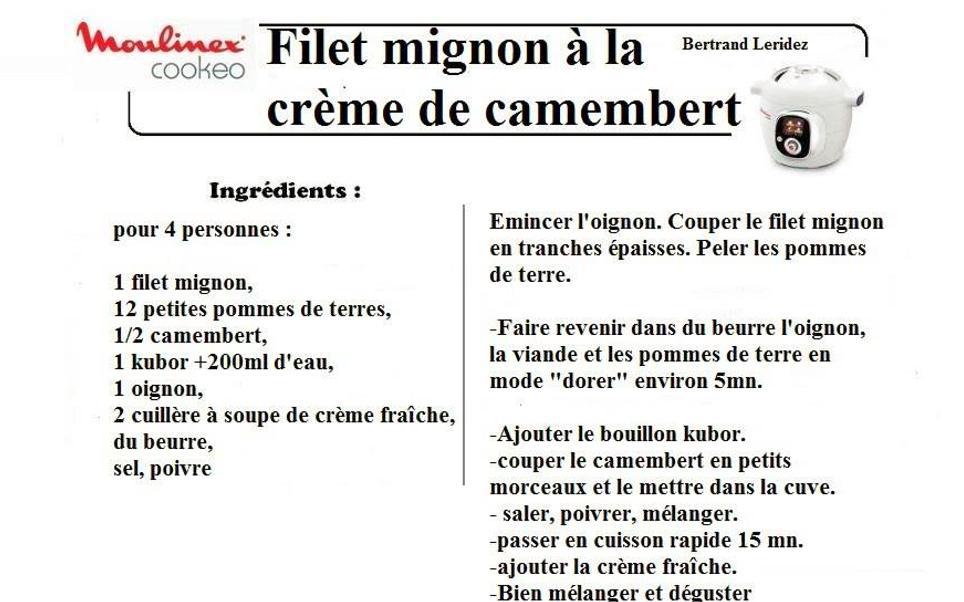Filet Mignon Recette Au Cookeo Filet Mignon Pommes De Terre