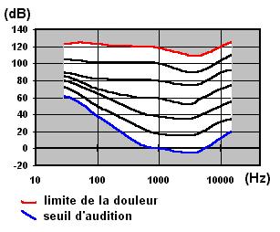 Intensité sonore L amplitude du son est indépendante de la fréquence, alors que la