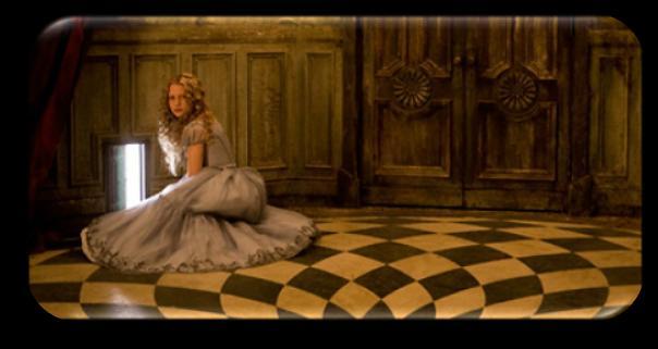 Alice eut l'impression de tomber pendant très longtemps, avant d'atterrir dans un monde très étrange. Elle était dans une salle avec plusieurs portes.