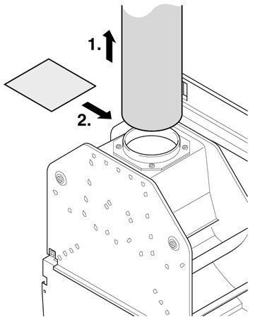 Démonter la plaque de température des gaz brûlés (3). Débrancher le câblage (1), dévisser les écrous (2) et enlever l échangeur de chaleur vers l avant (4).