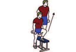 Stabilité de la hanche / Genou sur ballon Garder le dos droit et les abdos tendus Cuisse alignée avec le corps, hanche droite 83.
