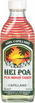 Ligne capillaire Soin capillaire au Monoï Pur Monoï de Tahiti 97.68% (appellation d origine), parfum Tiaré.