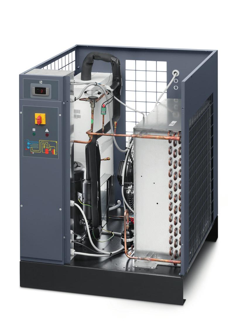 Séparateur de réfrigérant : un circuit d air comprimé entièrement protégé contre l humidité.