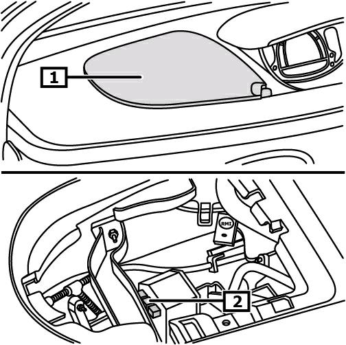 Démonter le vide-poche. (1) Utiliser un levier de montage. Illustration 5 Outils spéciaux nécessaires Levier de montage OE (Car.