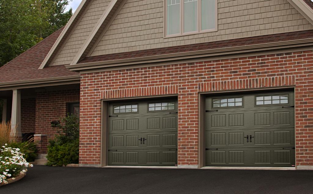 TM Modèle Acadia 138 North Hatley SP, 9 x 7, Sablon, fenêtres avec Appliques Bellevue Ouvre-portes de garage