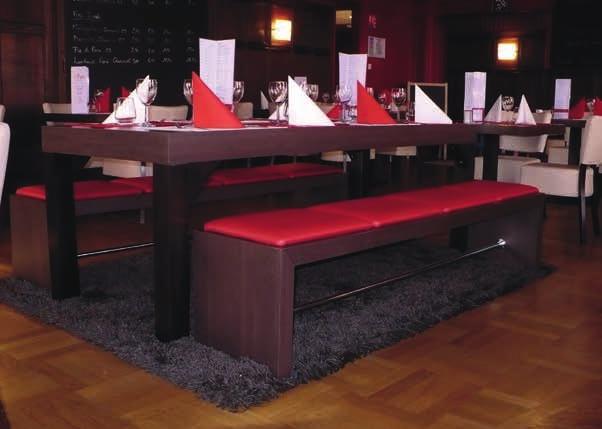 GAMME INTÉRIEURE BOIS & MÉTAL Table BROOKLYN - 170 x 80 cm Banc BROOKLYN - 150 x 40