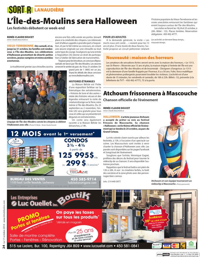 Le Trait d'union - Le Trait d'union - 17 oct. 2014 - Page #24 2014-10-17 12:34 http://letraitdunion.
