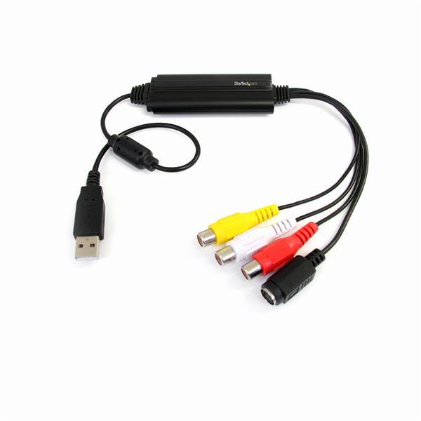 Câble d acquisition S-vidéo et audio/vidéo composite USB avec prise en charge TWAIN Product ID: SVID2USB23 Le câble d'acquisition vidéo USB 2.