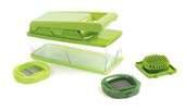 MATÉRIAUX : ABS - INOX PACKAGING : BLISTER MINI-MANDOLINE Specially designed to quickly make 1mm thin slices.
