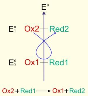 Règle du gamma : On définit ainsi une échelle de force oxydante (ou dans l autre sens réductrice).