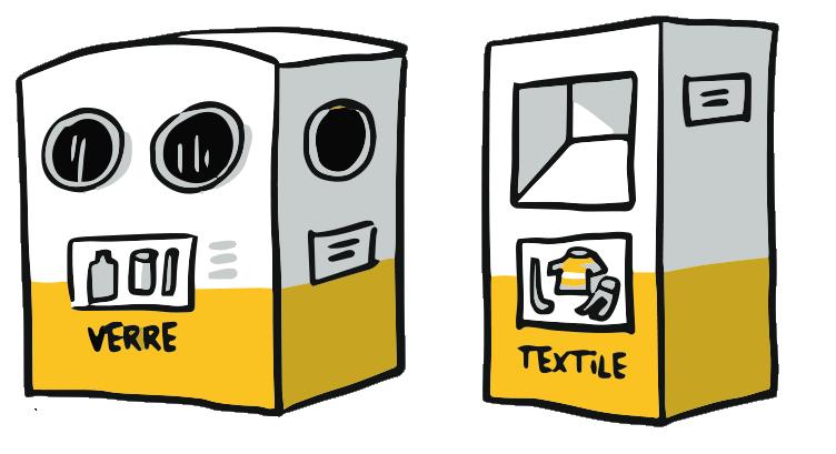 de textile Des nouveaux conteneurs seront installés dans les déchèteries et sur l espace public afin
