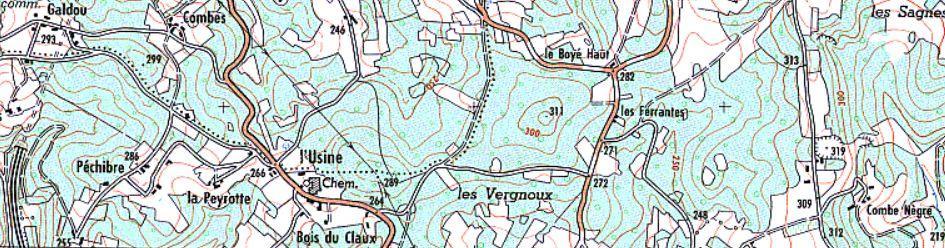 galets et argile Oligocène Les Vergnoux 2 X 526.399-Y 1950.486-Z 260 m Grattage? galets et argile Oligocène Les Ferrantes 1 X 526.591-Y 1950.