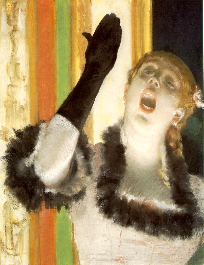 Edgar Degas (Paris, 1834 Paris, 1917), La Chanteuse au gant, vers