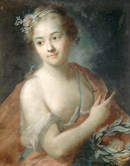 Maurice Quentin de La Tour (Saint-Quentin, 1704 Saint-Quentin, 1788), Nymphe de la suite d