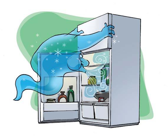 9 Expliquez comment s effectue le transfert d énergie thermique entre les aliments et l air dans un réfrigérateur.