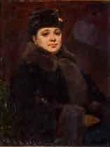 500 29 FRANCISCO CISNEROS (1823-1878) Portrait de jeune femme, 1852 Huile