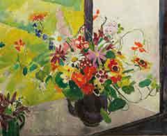 MILDRED BENDALL (1891-1977) Bouquet Huile sur toile, signée