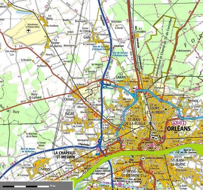 Zone NATURA 2000 Directive Habitats : Au sud (A 3 km et plus du site ) : FR2410017 Vallée de la Loire du Loiret Etant donné l activité essentiellement logistique, le site ne génère pas de nuisance