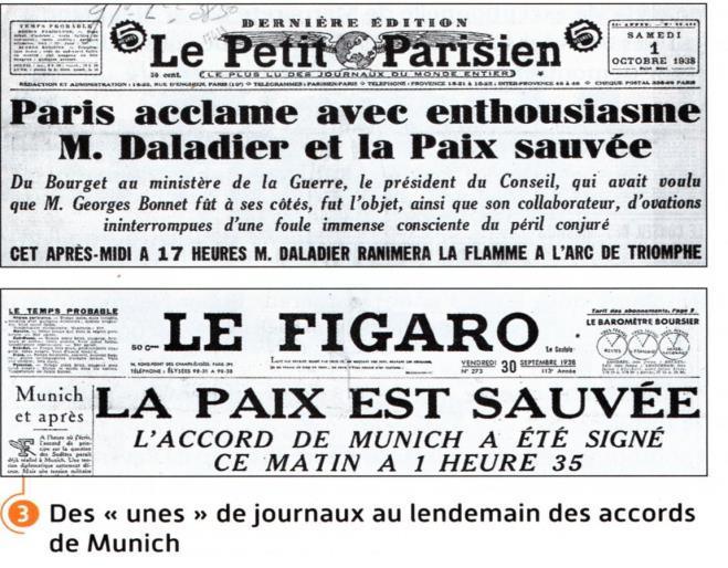 RÃ©sultat de recherche d'images pour "1er octobre 1938 Paris au lendemain des accords de Munich Images"