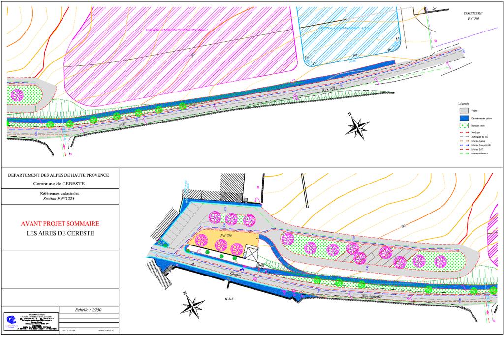 F. 1.1 Projet : Quartier Aires - aménagement des cheminements piétons aux abords du quartier et vers sociaux Modes opératoires : processus de projet Points de vigilance - PLU en cours de révision :