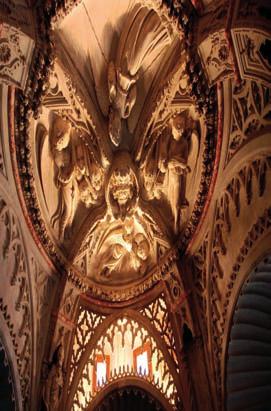 Plafond du baptistère (détail). Cathédrale Saint-Jacques de Šibenik Construite par Georgius Mathei Dalmaticus.1555. Šibenik. Croatie.
