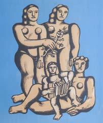 Affiche pour l exposition «La Figure dans l œuvre de Fernand Léger» à la Galerie Louis Carré, 6 juin au 12 juillet 1952. Epreuve avant la lettre numérotée 41/50. Bonnes marges légèrement jaunies.