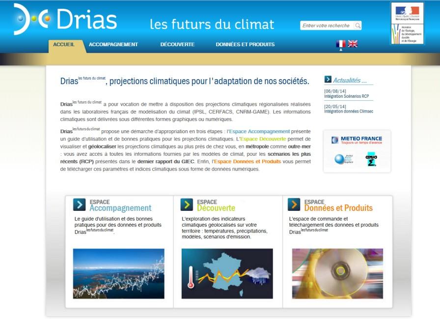 Le climat de la France au XXIe siècle Site internet DRIAS les futurs du