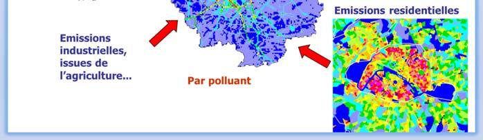 Attention à ne pas confondre la notion d «émissions», qui sont les rejets de polluants dans l atmosphère, avec celle de «concentrations», qui sont les niveaux respirés dans l atmosphère.