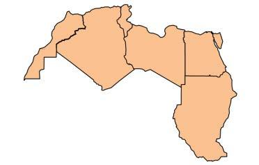 L Afrique du Nord Situation par région 3 Données principales Superficie : 8244,2 milliers de km² Population : 218,4 millions d habitants PIB : 757,5 milliards $ PIB par habitant : 3468 $ Nombre de
